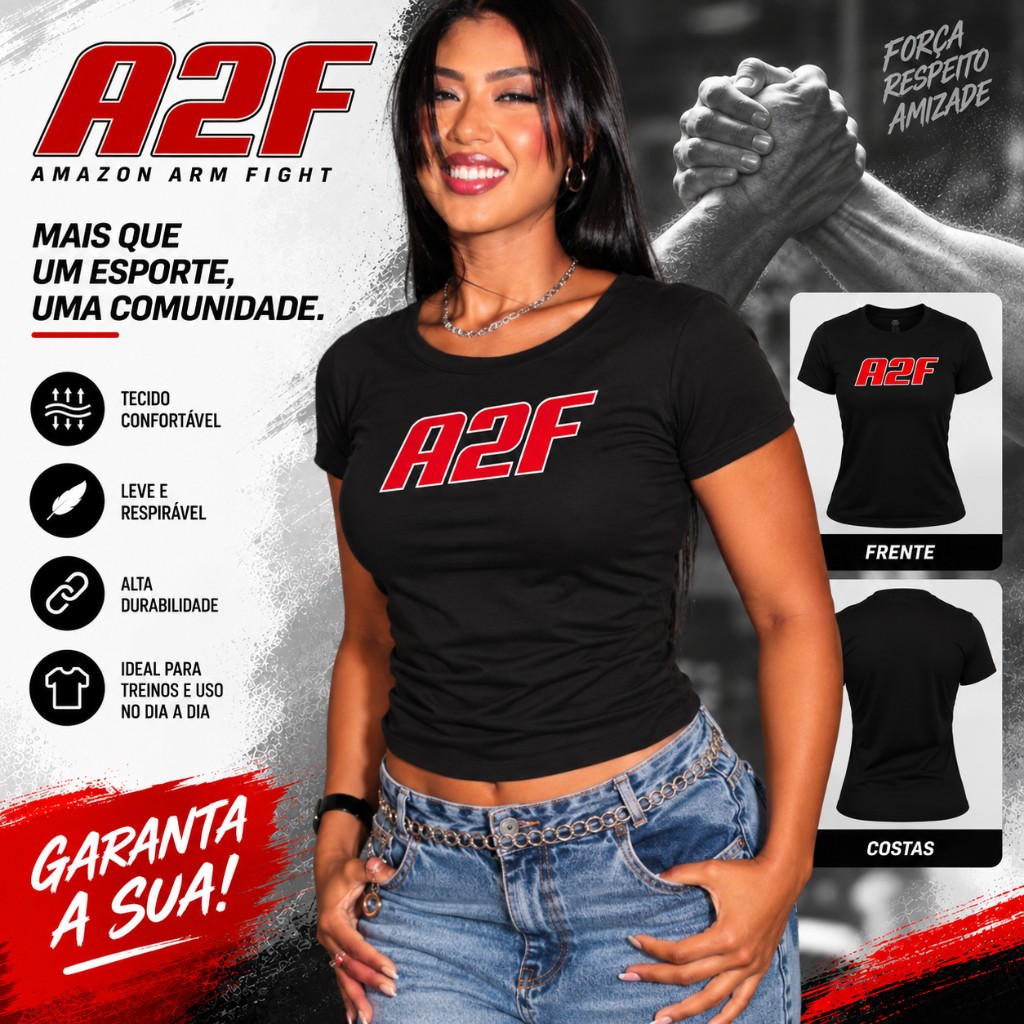 A2F Baby Look Preta